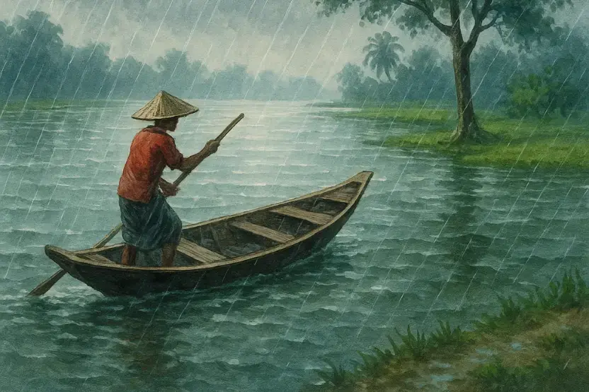 বর্ষার আগমন: মাসগুলি, কবিতা ও গ্রামীণ জীবনের ছোঁয়া